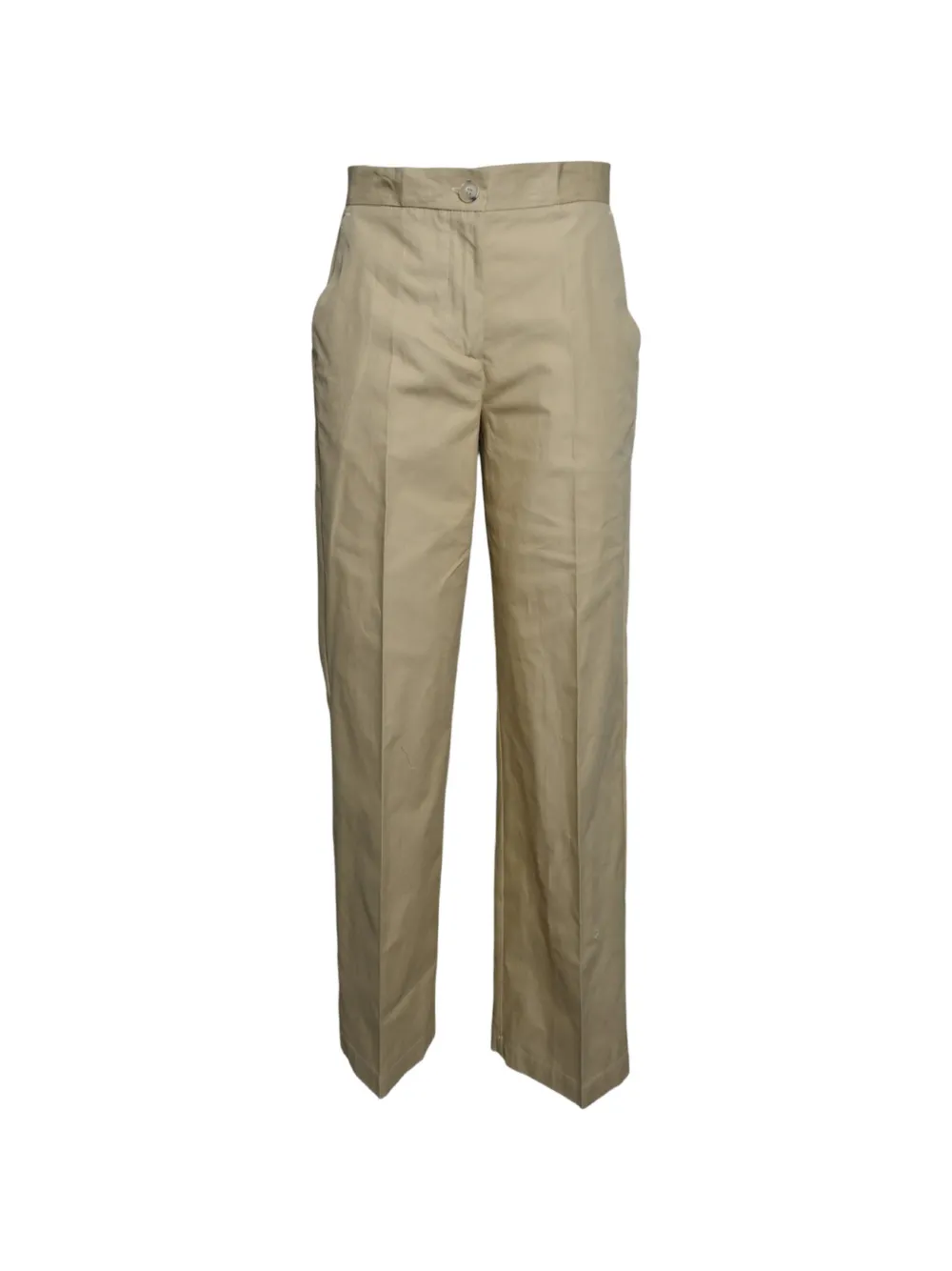SOLOTRE pressed-crease trousers - Toni neutri