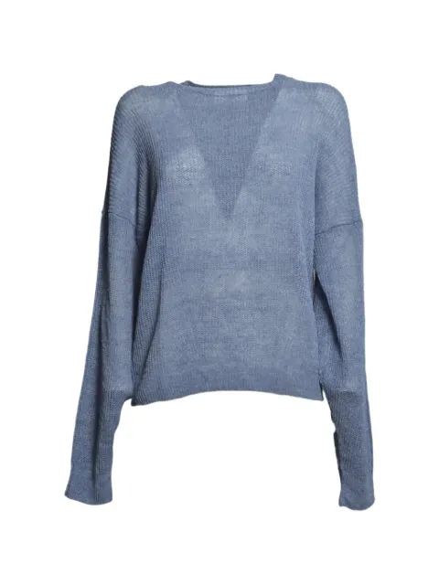 SOLOTRE fine-knit drop-shoulder sweater