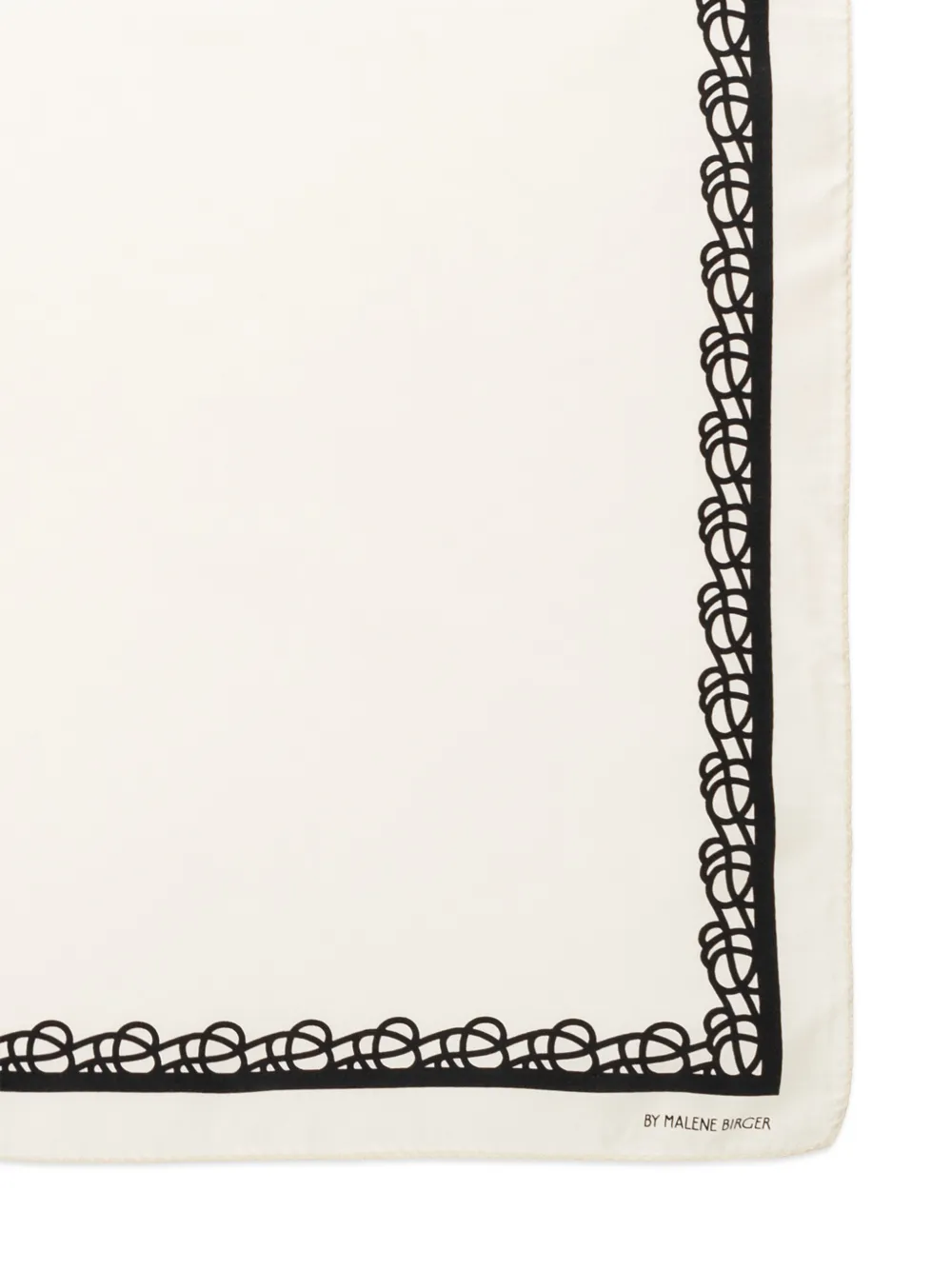 By Malene Birger Olla Arabian zijden sjaal met bloemenprint Beige