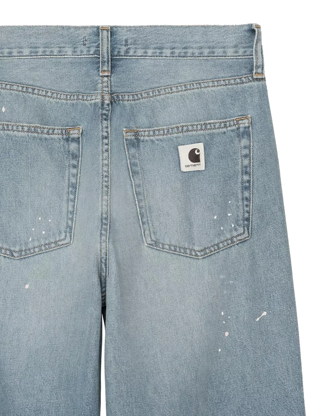  Carhartt Wip Vaqueros Arin Con Salpicadura De Pintura - Azul 
