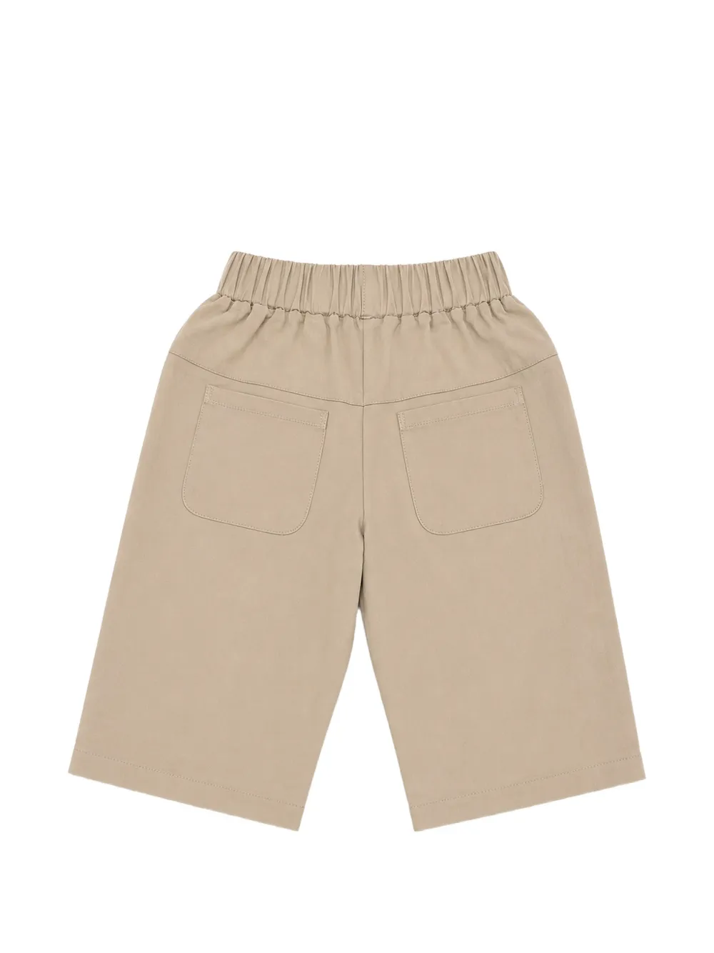 minimù Cargo broek met elastische tailleband Beige