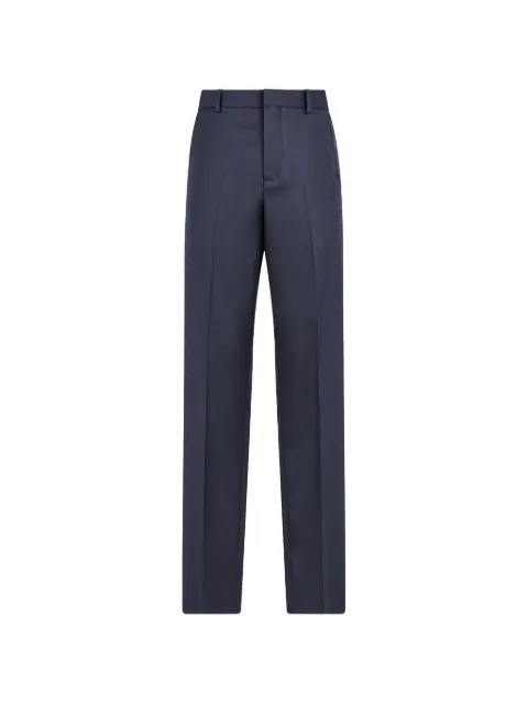 Billionaire pressed-crease tailored trousers
