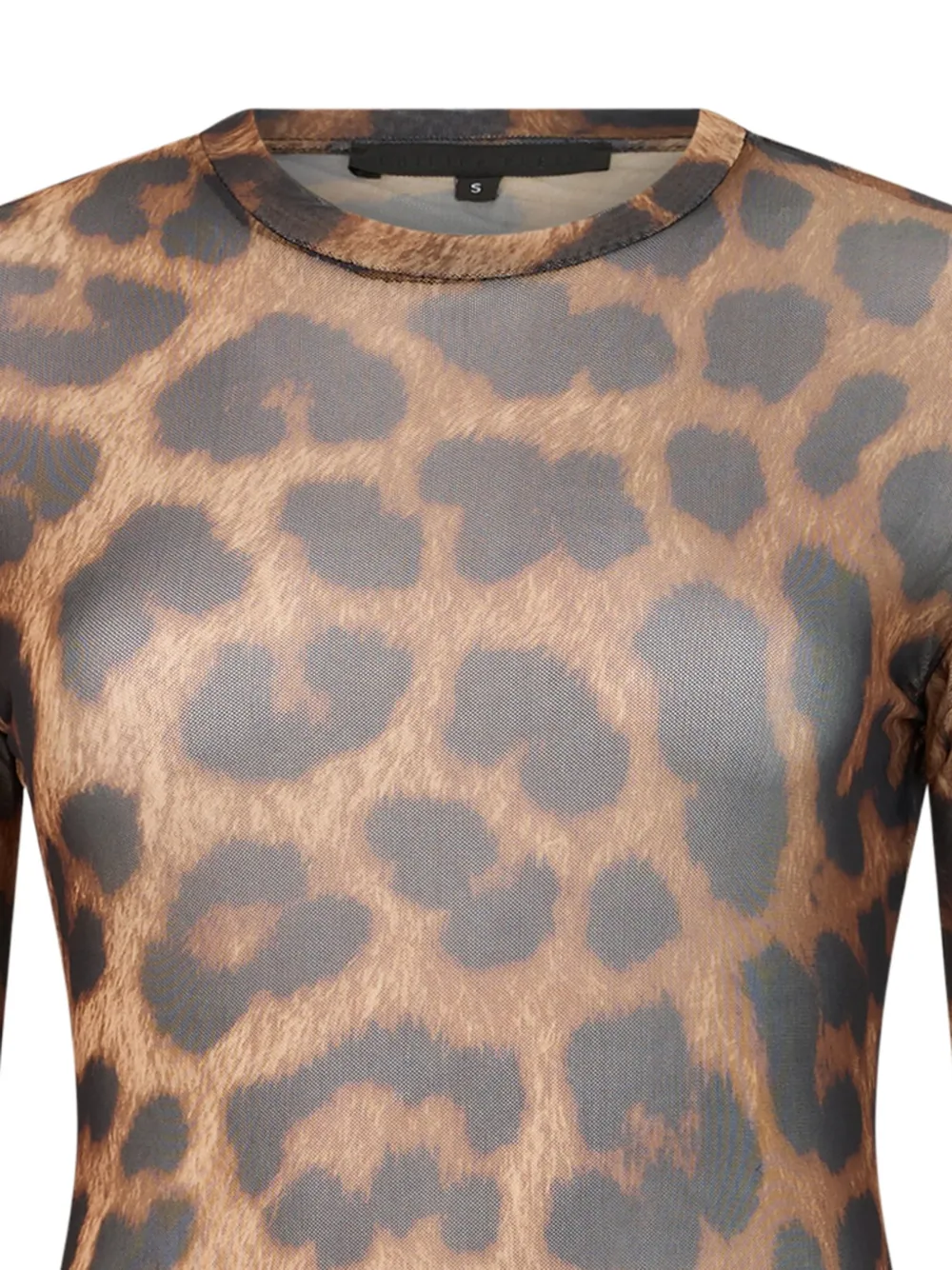 Philipp Plein leopard-print midi dress Beige