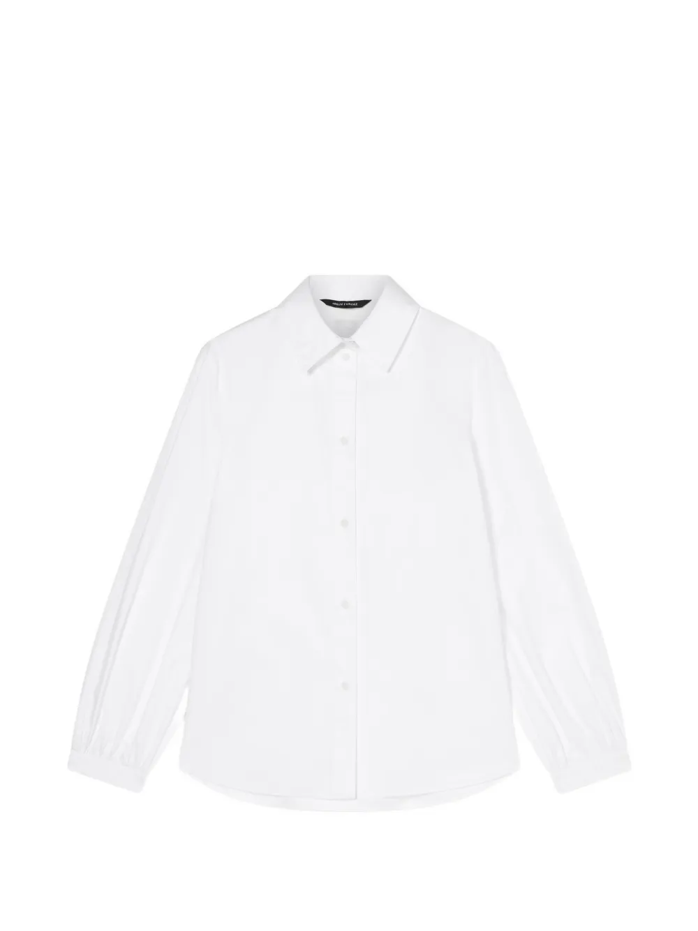 Armani Exchange puff-sleeve cotton shirt - Bianco