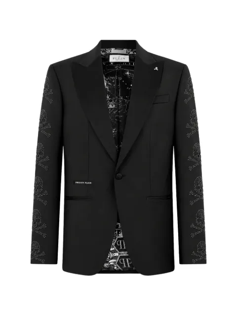Philipp Plein regular-fit skulls jet stones blazer