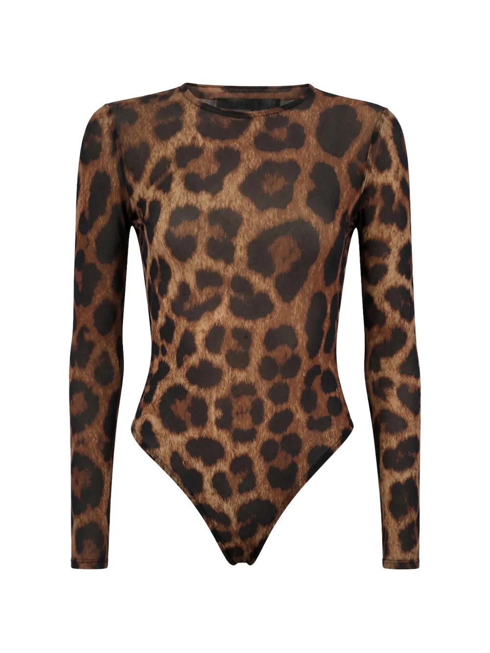 Philipp Plein body en tulle à imprimé léopard - Marron Philipp Plein body en tulle à imprimé léopard - Marron