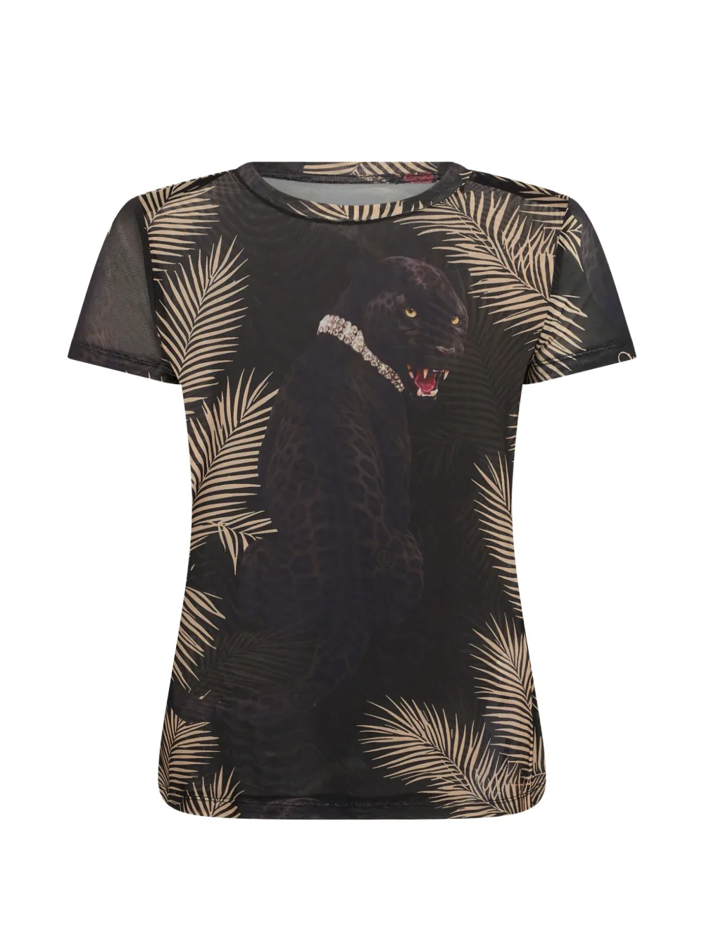 Philipp Plein Panthere Prive tulen T-shirt Zwart
