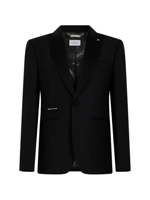 Philipp Plein blazer con solapas de pico