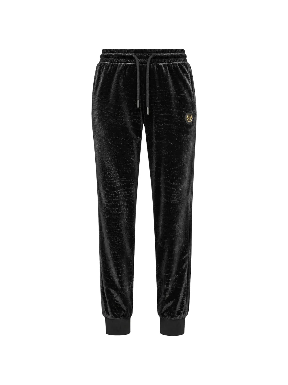 Philipp Plein chenille jogging pants cocco - Nero