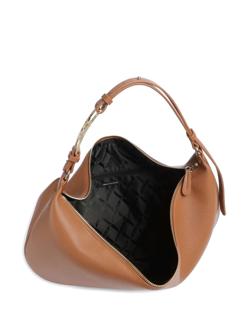 Armani Exchange Schoudertas met logoplakkaat Bruin