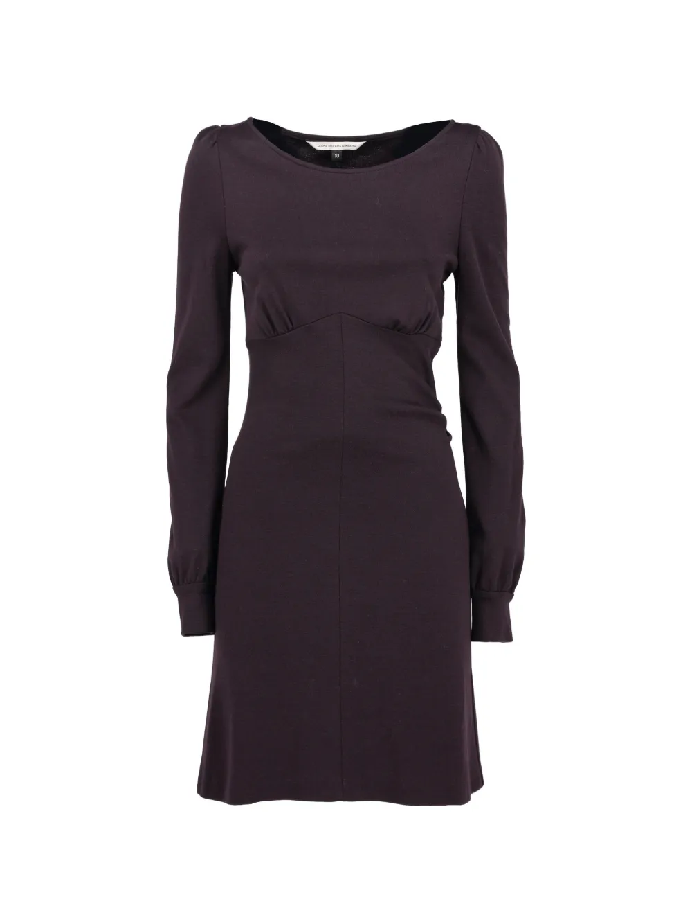 Diane Von Furstenberg Vintage gathered long-sleeve mini dress - Viola
