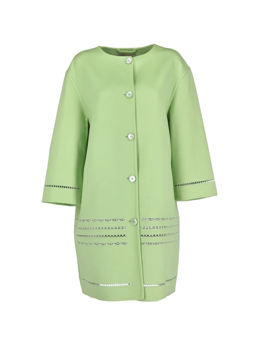Ermanno Scervino Vintage cut-out coat - Green