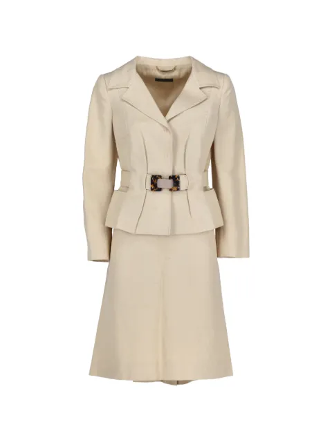 Alberta Ferretti Vintage belted peplum suit