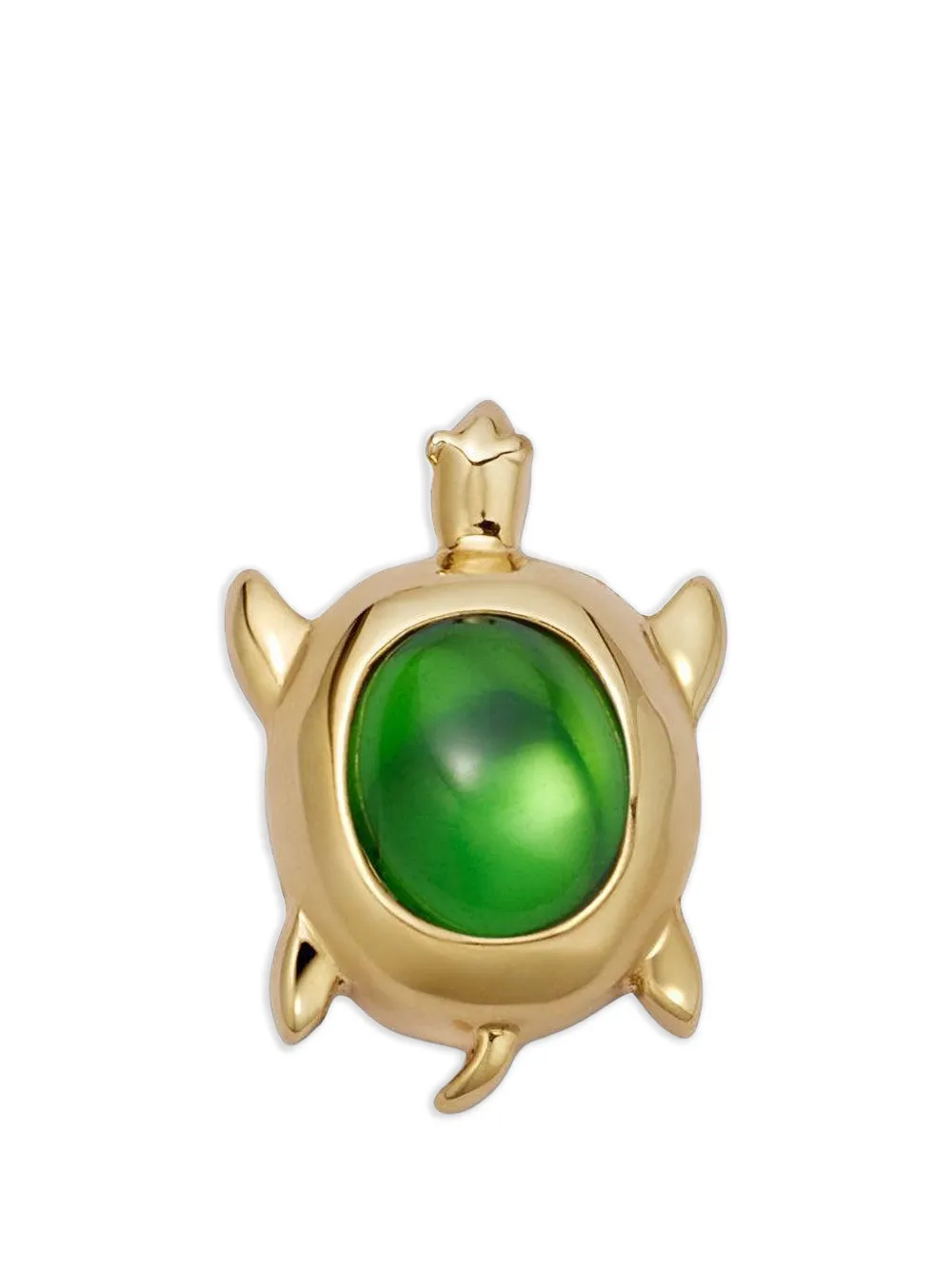 Loquet Sea Turtle Tsavorit-anhänger In Green
