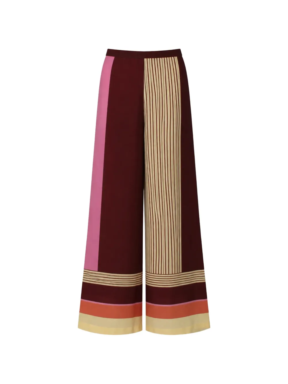 Baobab Pantaloni dritti a righe - Rosso