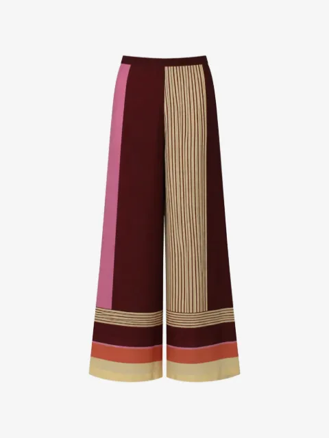 Baobab pantalones rectos Noa con rayas estampadas