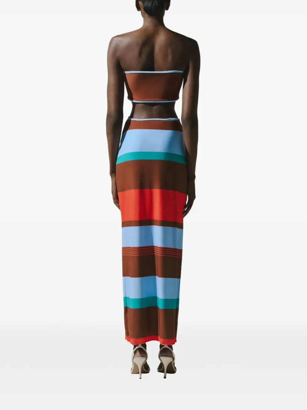Baobab Mambo strapless maxi-dress Rood