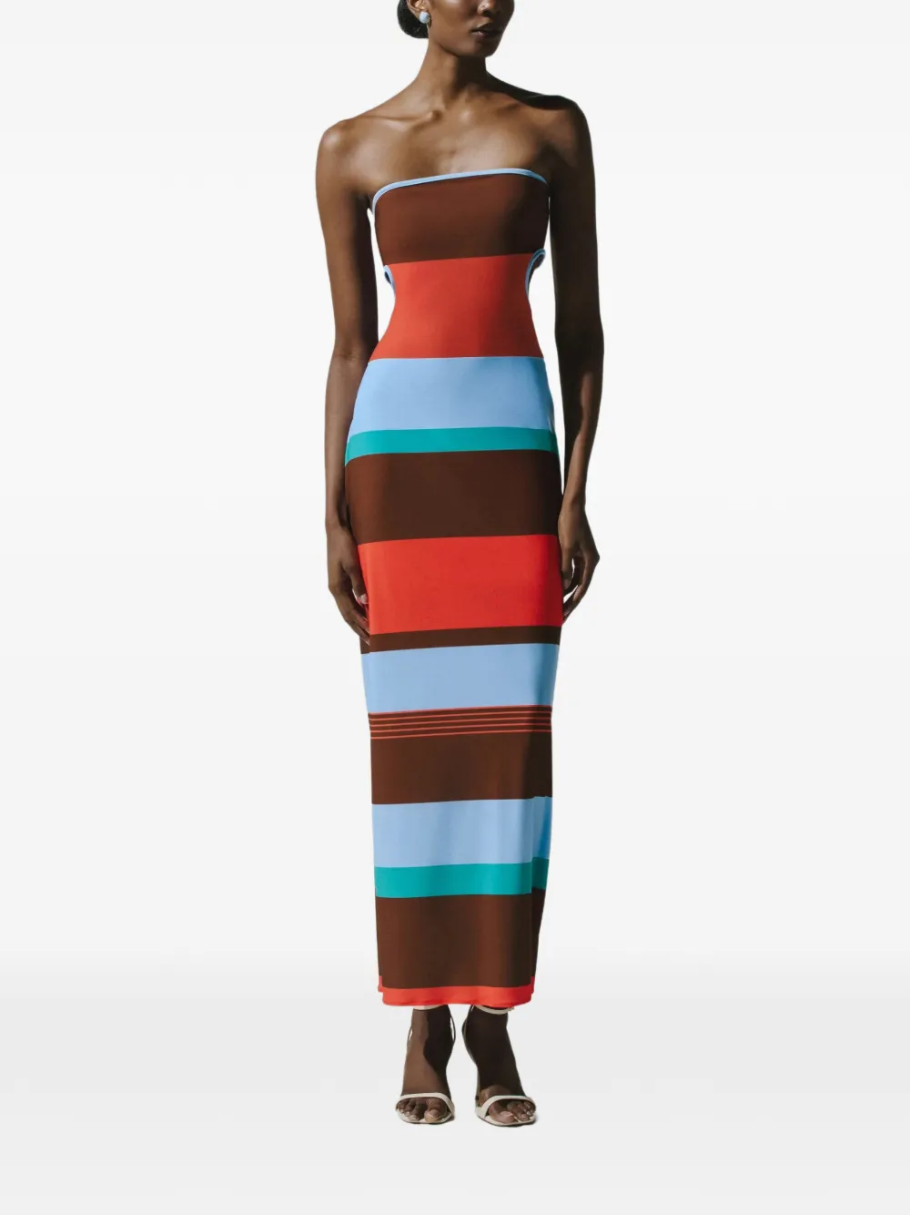 Baobab Mambo strapless maxi-dress Rood