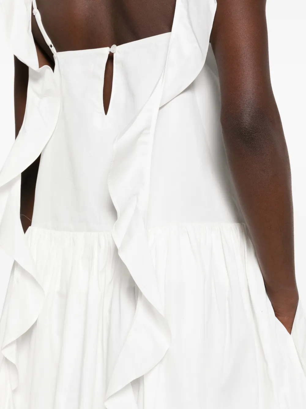 Maggie Marilyn Mouwloze midi-jurk Wit