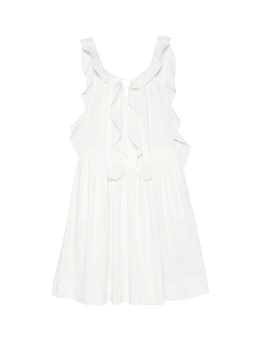 Maggie Marilyn robe volantée à design sans manches - Blanc Maggie Marilyn robe volantée à design sans manches - Blanc