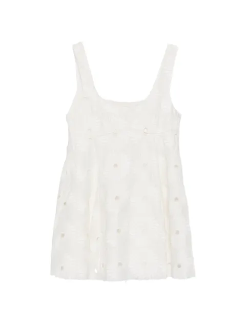 Maggie Marilyn Dress tThat All Bad Boys Like 2.0 embroidered eyelet-detail mini dress