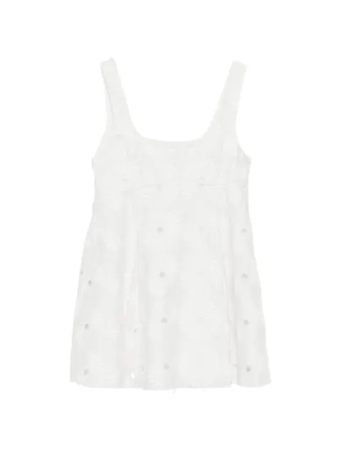 Maggie Marilyn Dress tThat All Bad Boys Like 2.0 embroidered eyelet-detail mini dress