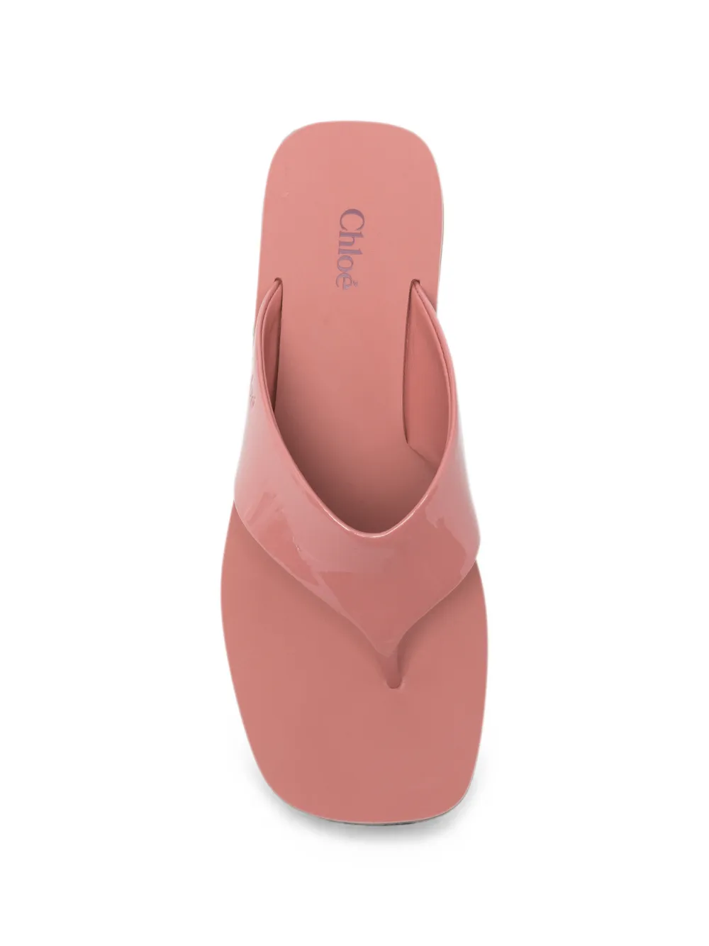 Chloé Swimming Cool striped wedge sandals Roze