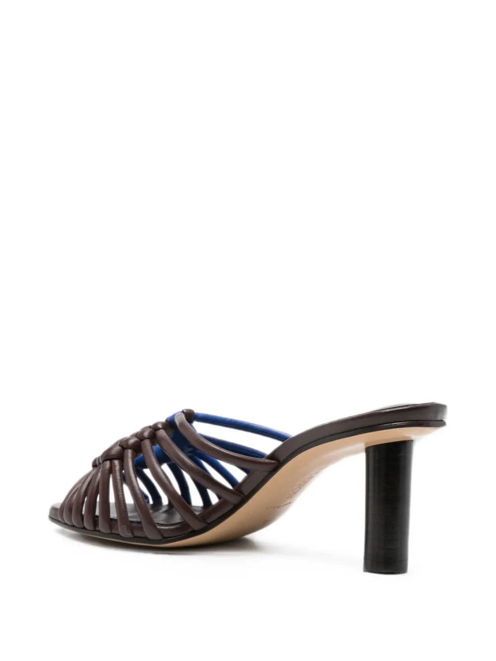 JW Anderson Plot leather heeled sandals Bruin