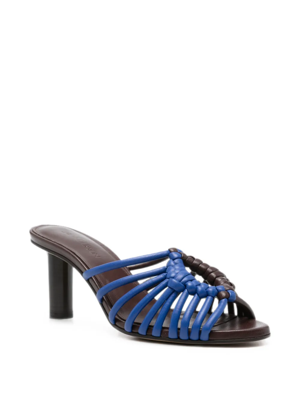 JW Anderson Plot leather heeled sandals Bruin