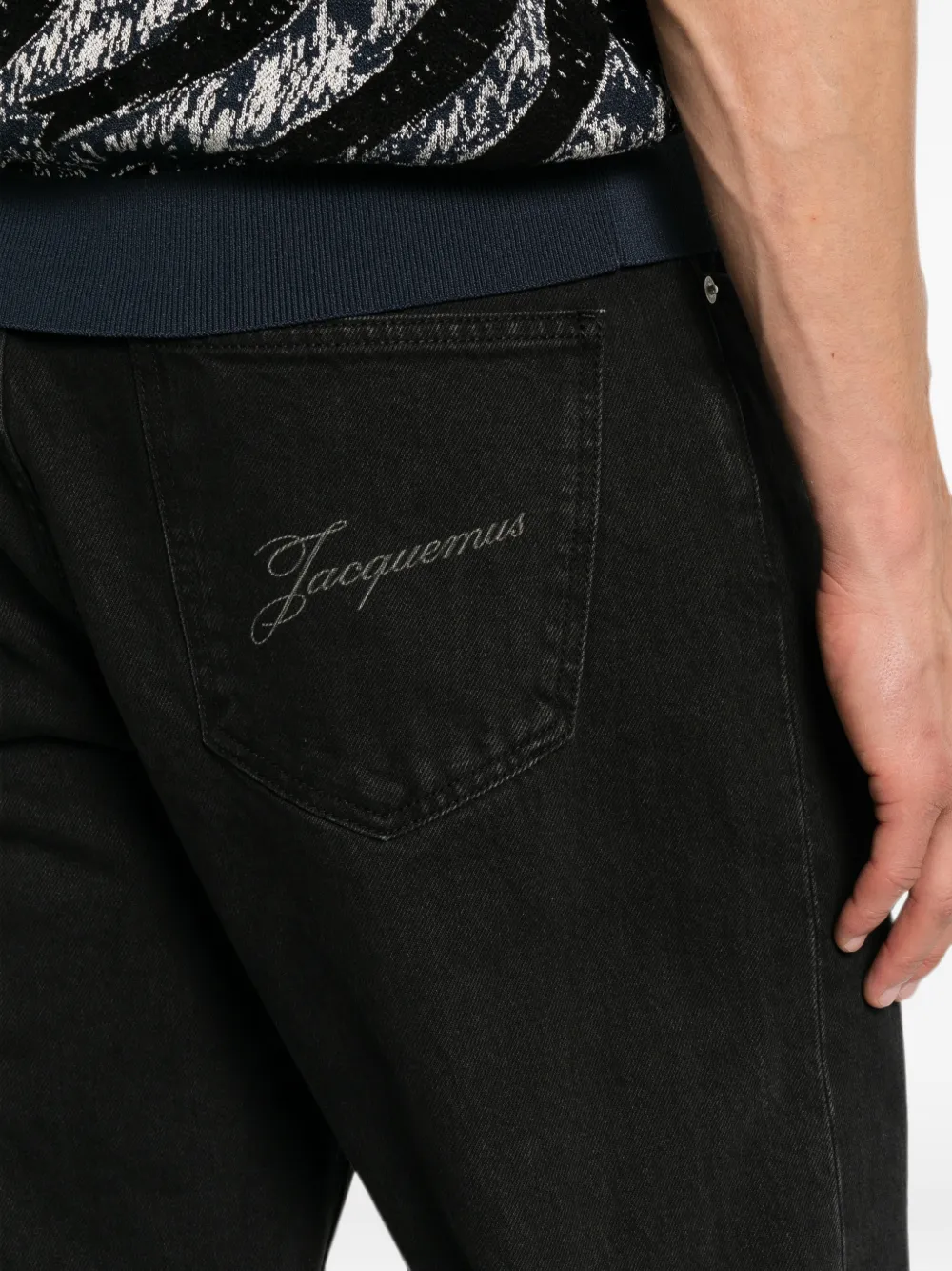 Jacquemus De-Nimes straight jeans Zwart