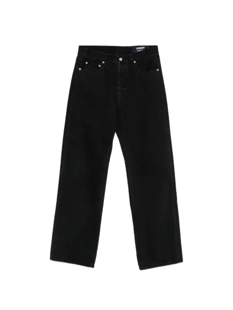 Jacquemus logo-embroidered straight-leg jeans
