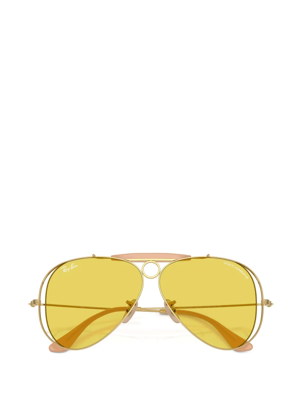 Ray-Ban x Dolce & Gabbana The Shooter zonnebril Goud