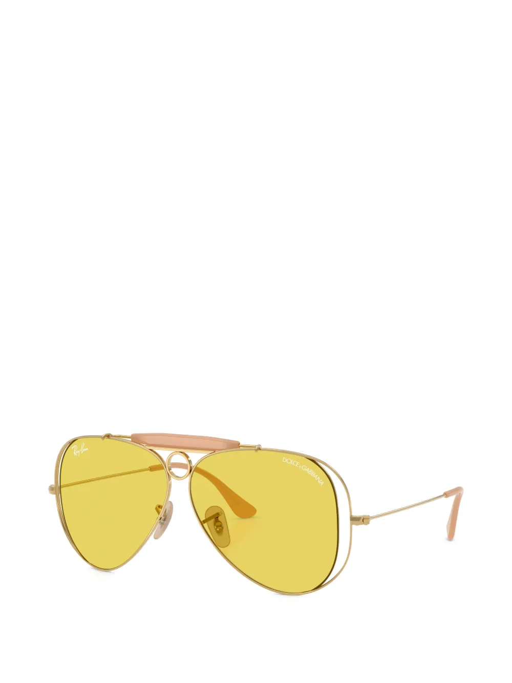Ray-Ban x Dolce & Gabbana The Shooter zonnebril Goud