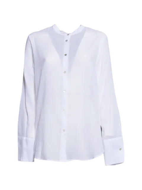 Merci button-up collarless shirt