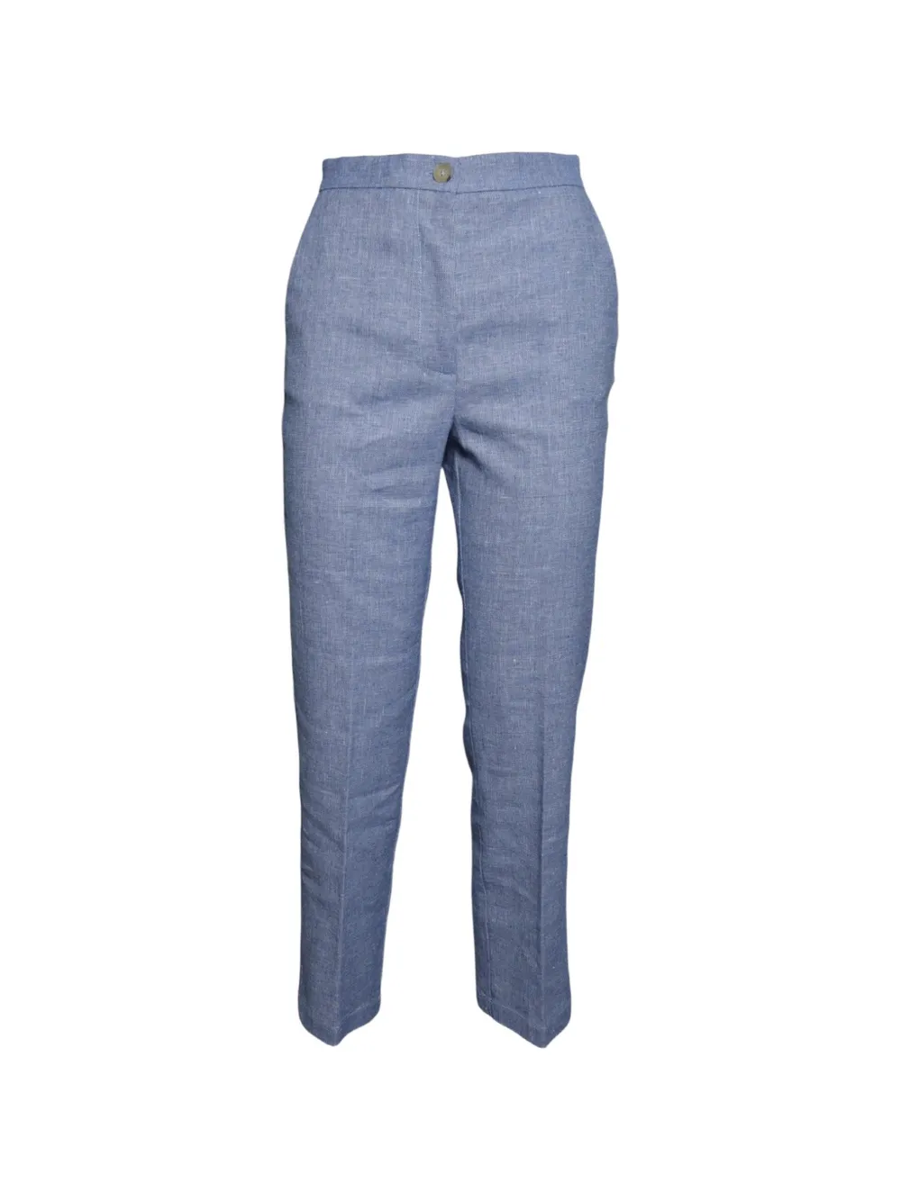 SOLOTRE button-up straight-leg trousers - Blu