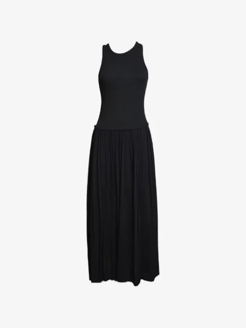SOLOTRE vestido largo plisado