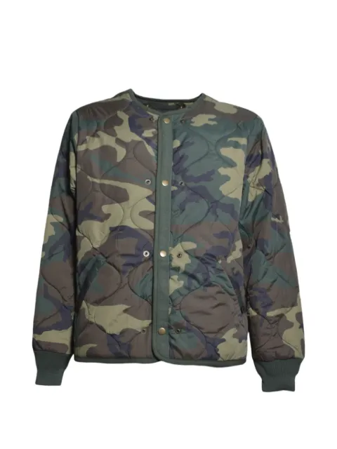 Alpha Industries camouflage-print onion-quilted jacket