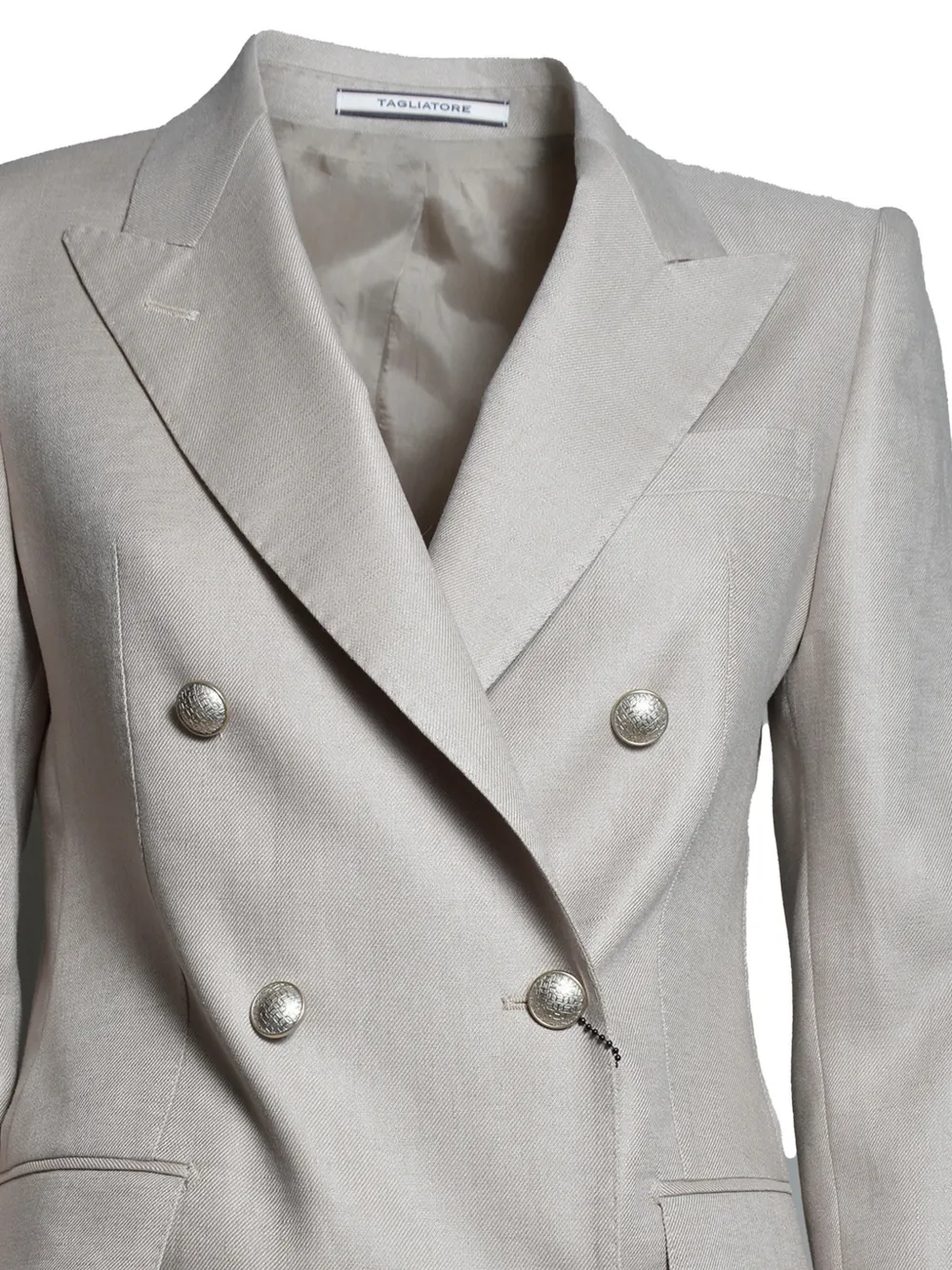Tagliatore Blazer met dubbele rij knopen Beige