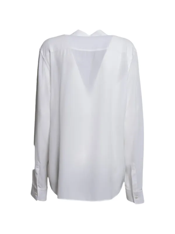 ASPESI Long-sleeve Button-down Shirt in White