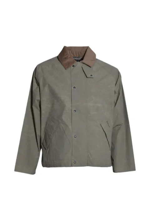 Barbour corduroy-collar press-stud jacket