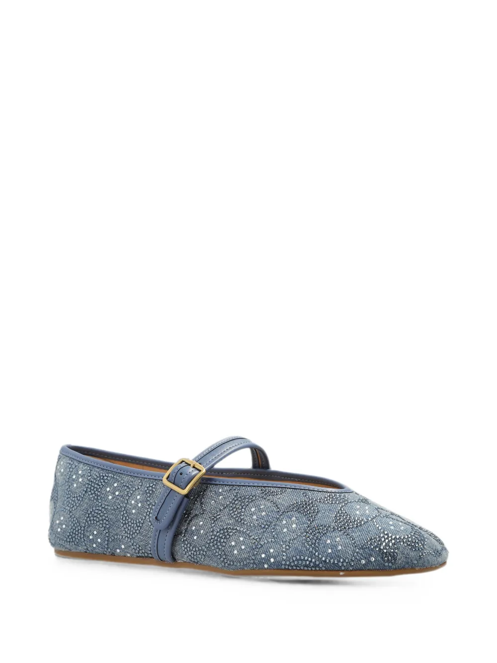 Coach sequin-embellished ballet flats Blauw
