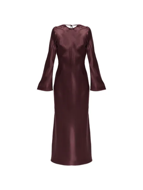 By Malene Birger Parisa maxi petal-appliqué flared-sleeve dress