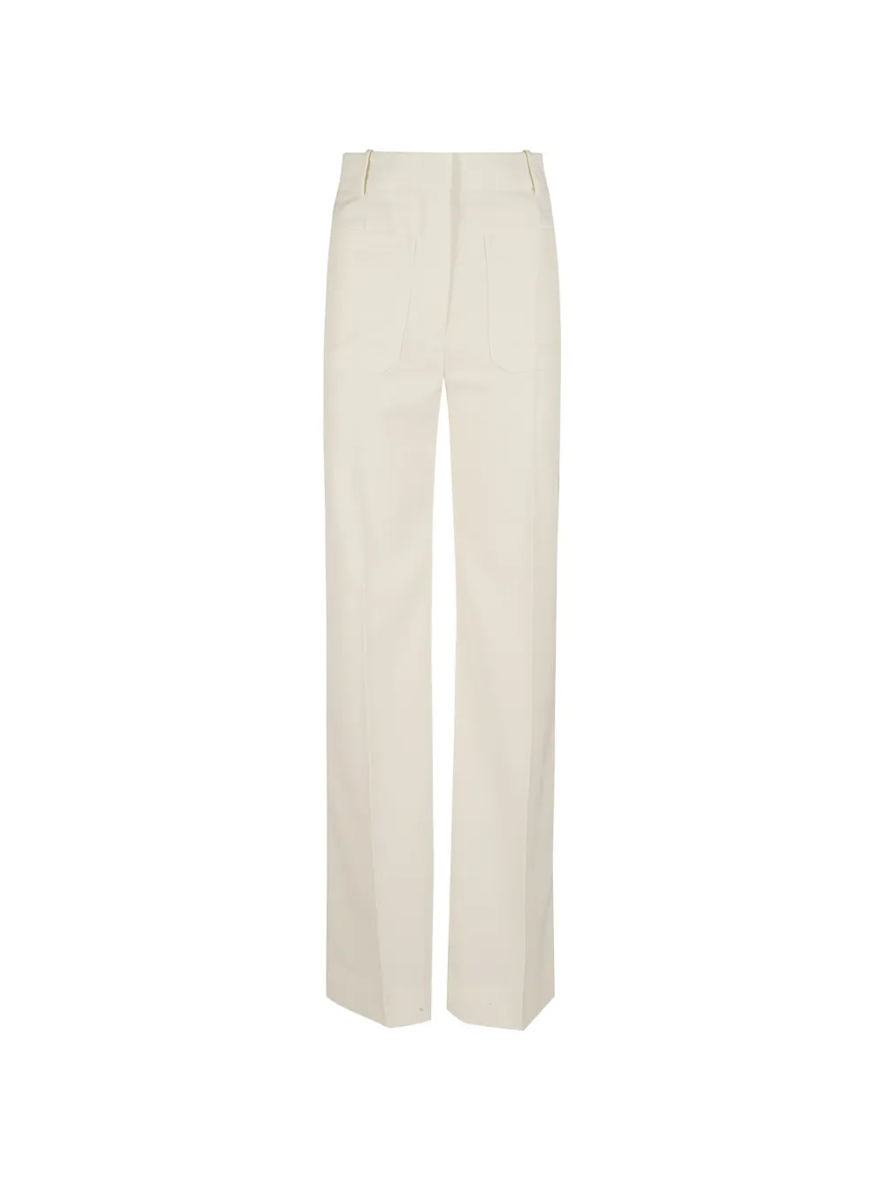 Victoria Beckham Alina patch-pocket wool trousers - Bianco