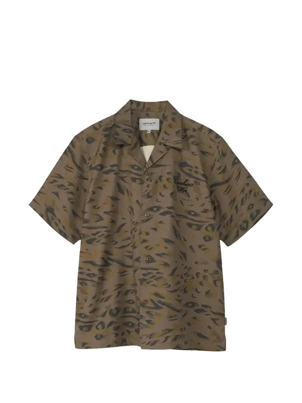 Carhartt WIP Camicia Travon leopardata - Marrone