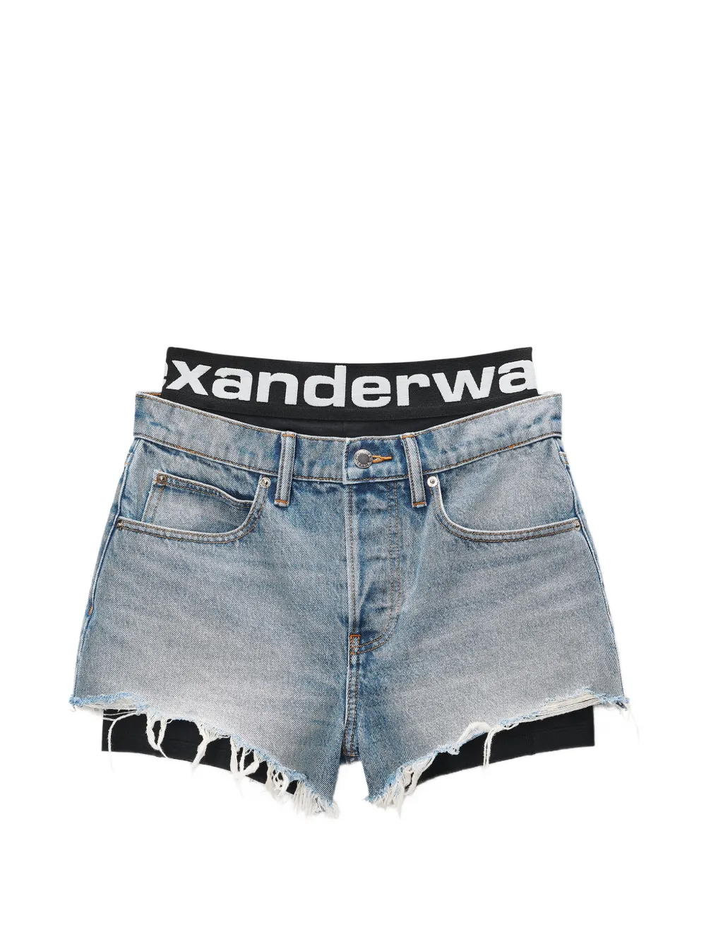 Alexander Wang pre-styled relaxed logo bike shorts