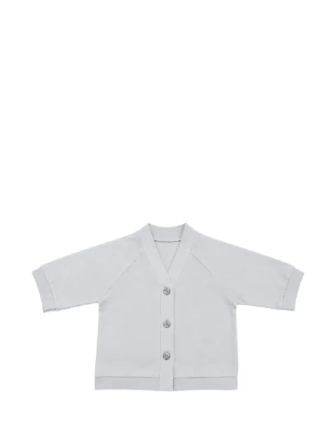 minimù raglan-sleeve button-down sweatshirt