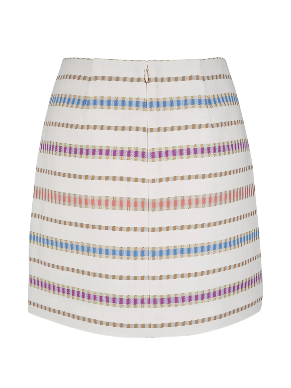 Veronica Beard Striped Tweed Skirt in Neutrals, view 2