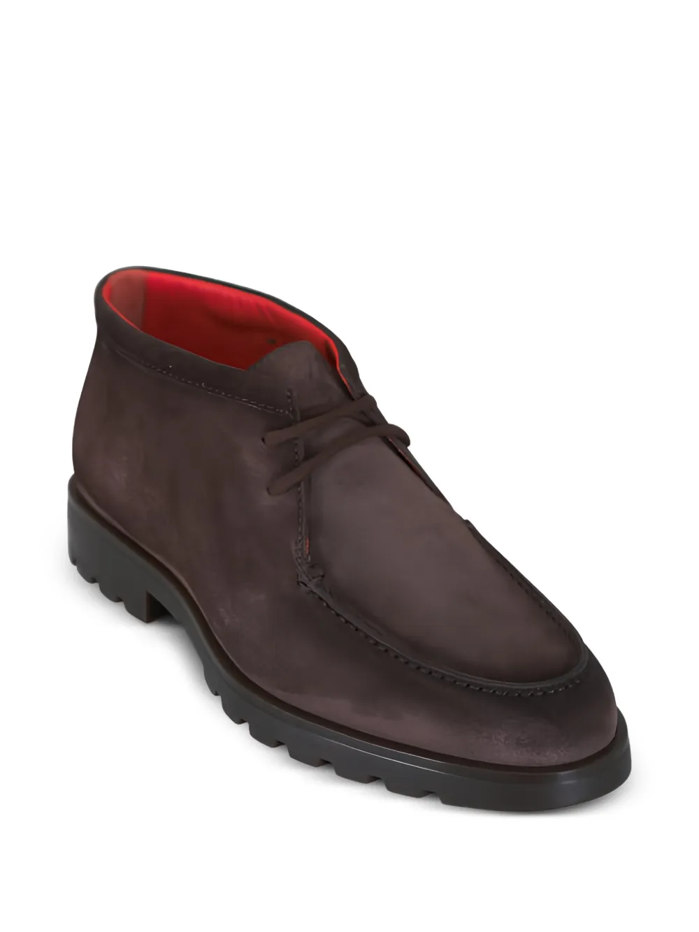 Santoni suede lace-up boots Bruin