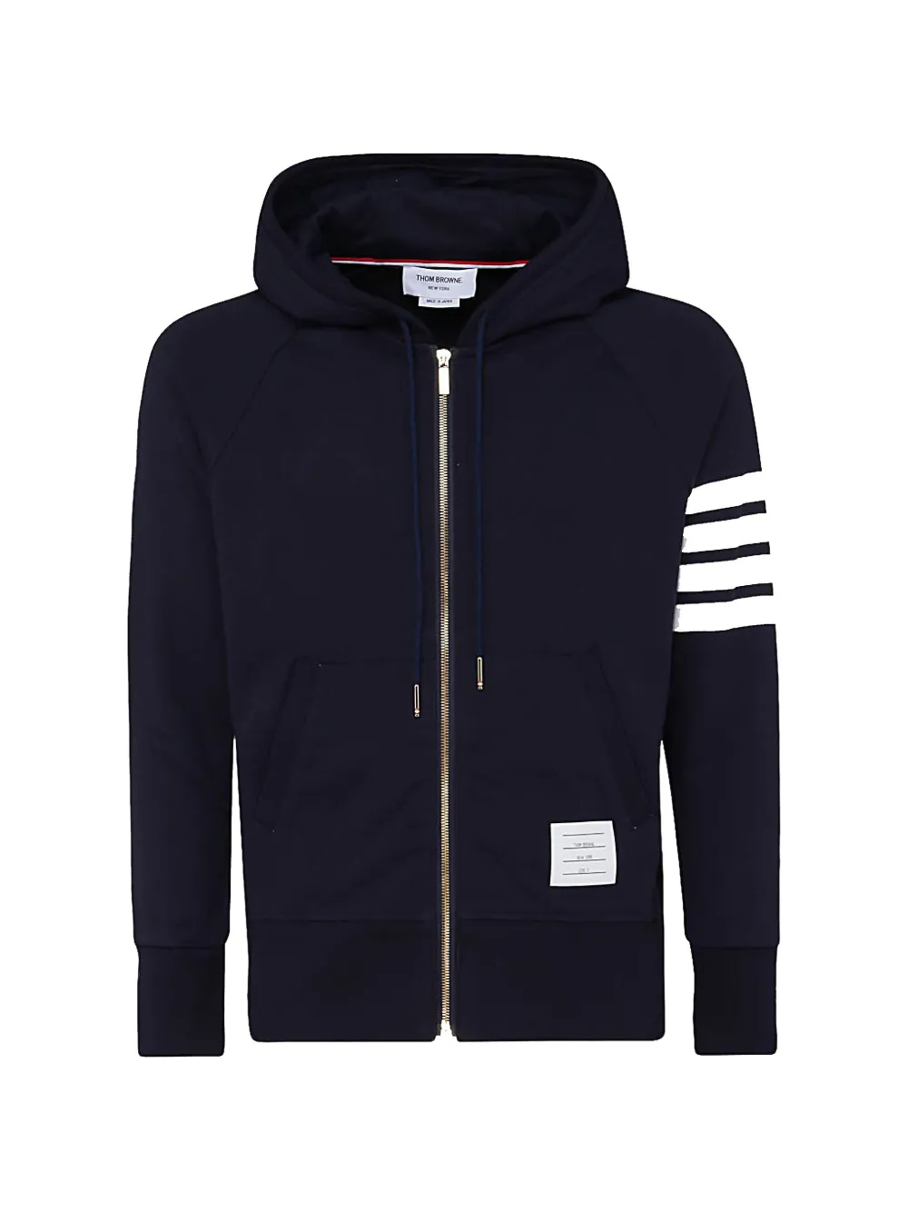 Thom Browne 4-Bar zip-up hoodie - Blu