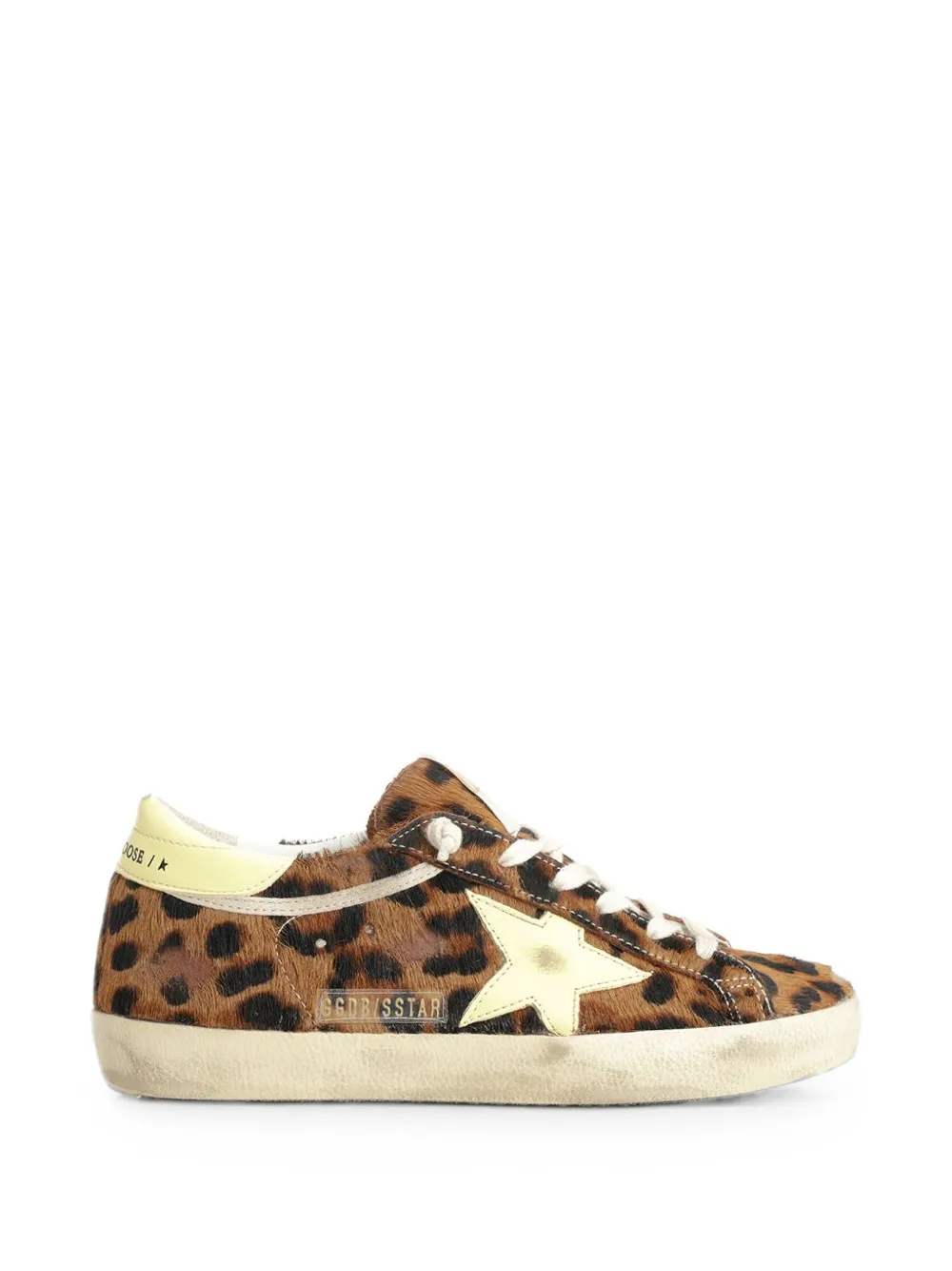 Golden Goose Super-Star leopard-print sneakers - Braun